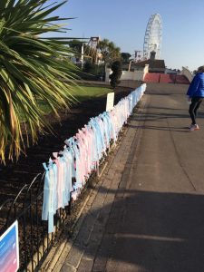 Maria Gormley's ribbon display